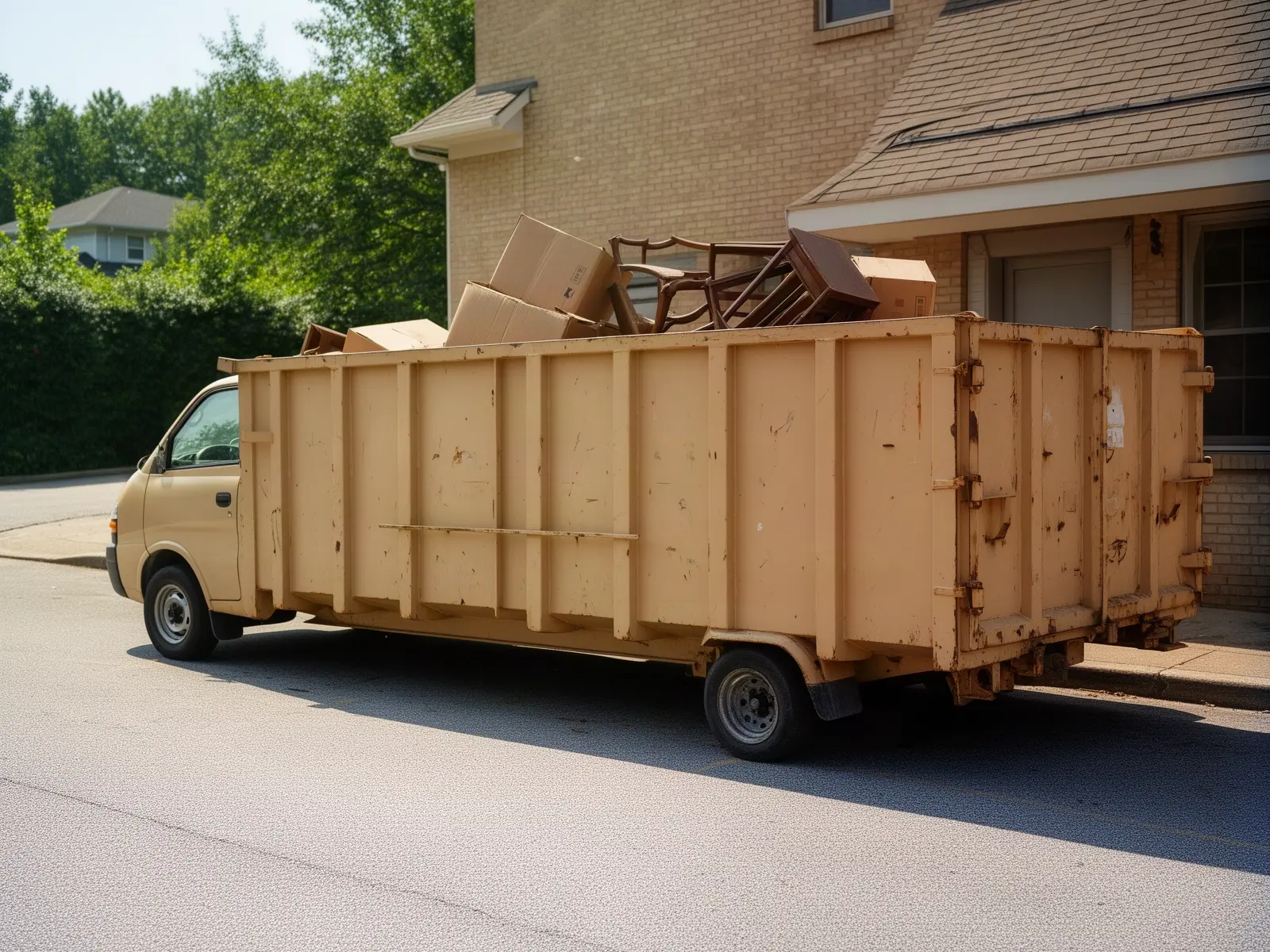 Roll-off dumpster from Old Forge Dumpster Rental in Highland, CA